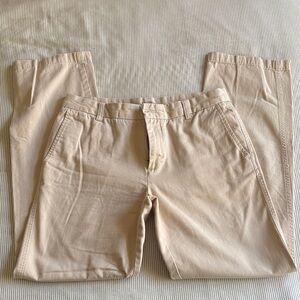 Men's GH Bass Chino Pants, size 32x34, straight fit, Cream colored